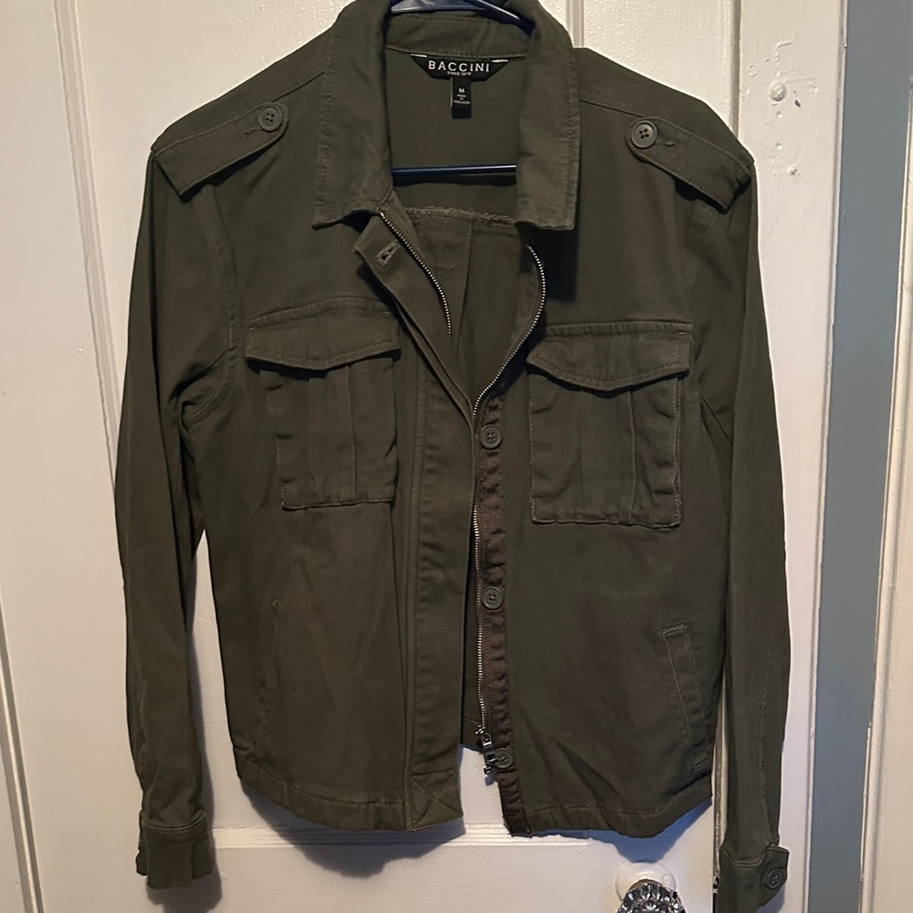 Baccini Men's Military Green Field Jacket